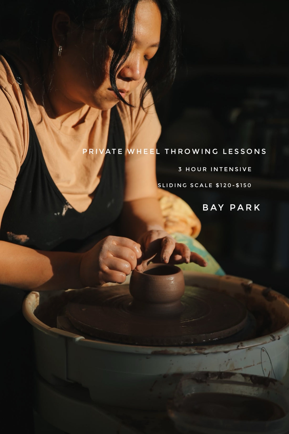 Private Wheel Throwing Lesson Bay Park Olla Ceramics